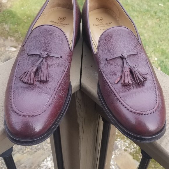ALLEN EDMONDS ITALY Leather loafers Pre-owned in great gently used condition 12, - Picture 1 of 4